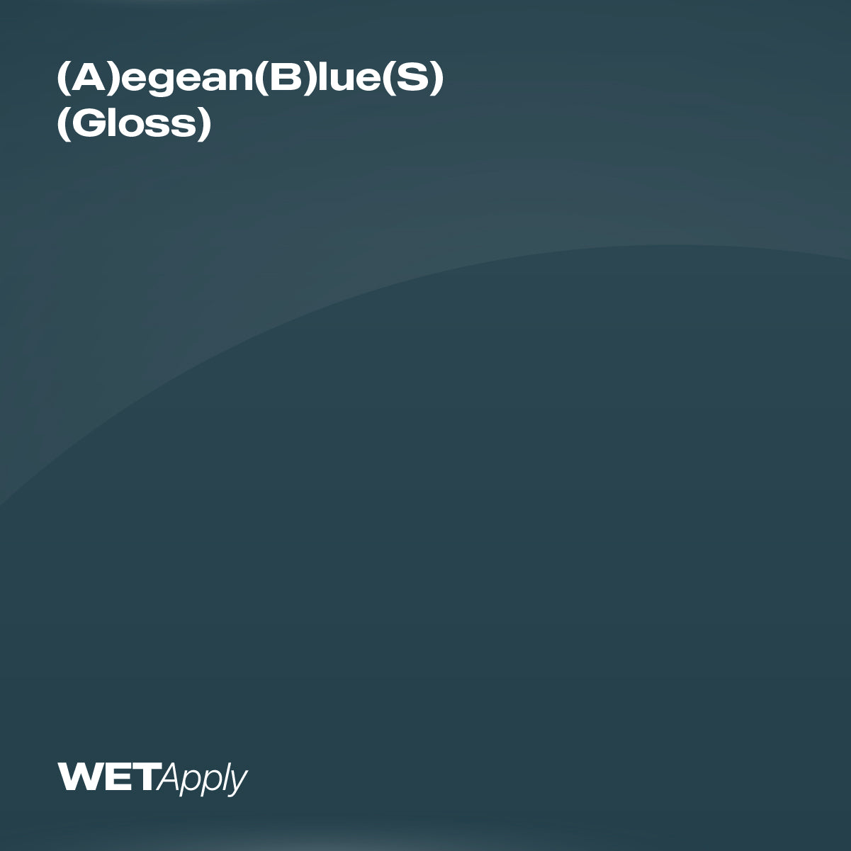 (A)egean (B)lue(S) (Gloss)