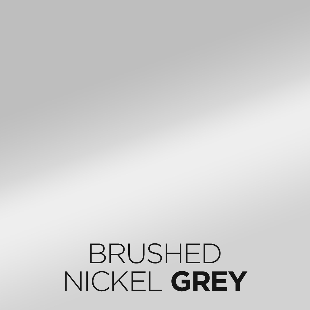 Brushed Nickel grey