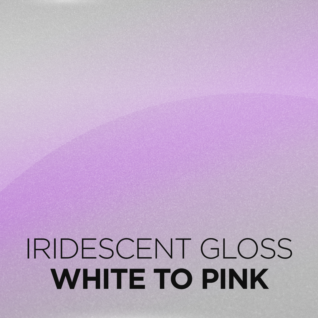 Iridescent gloss_white to pink