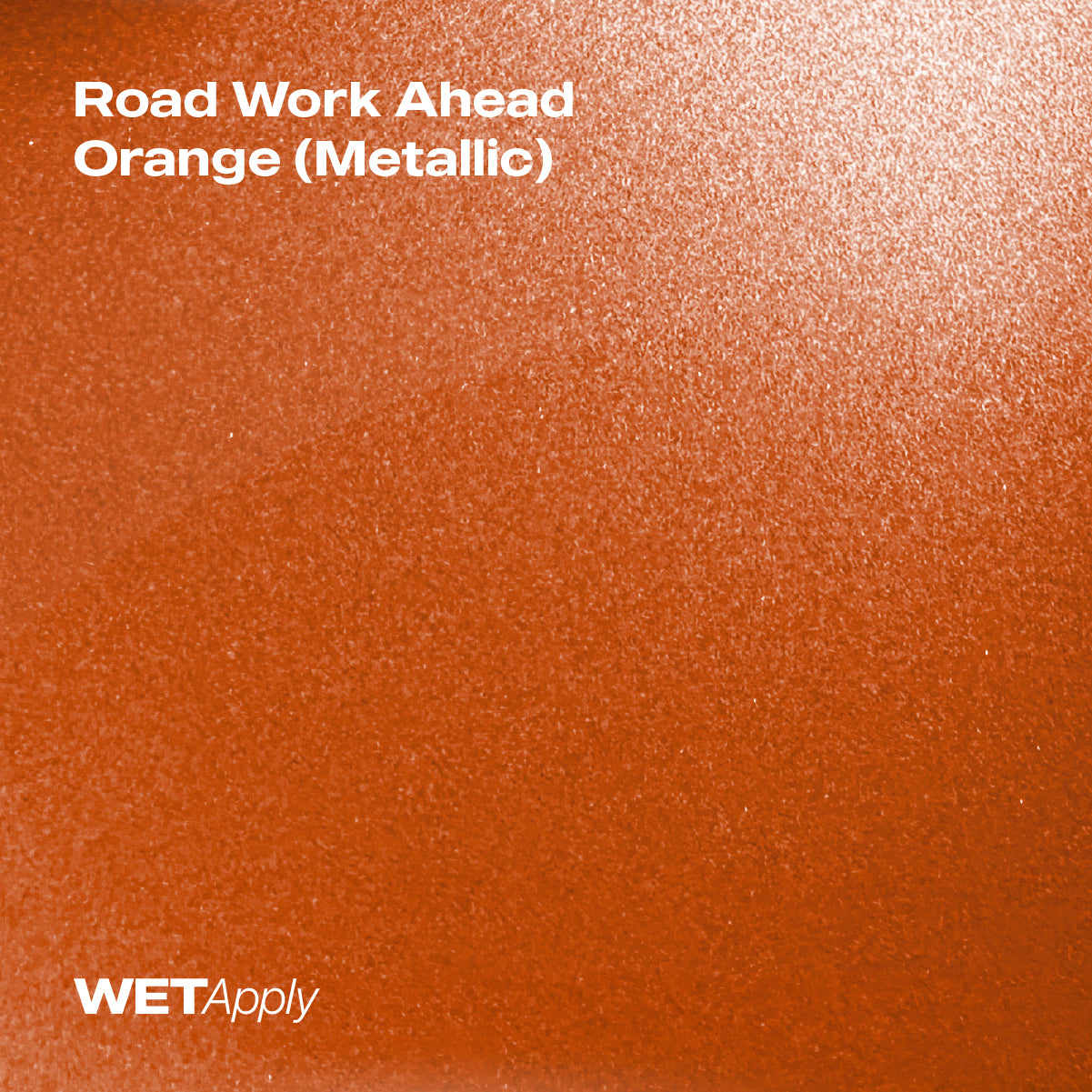 Road Work Ahead Orange (Metallic)
